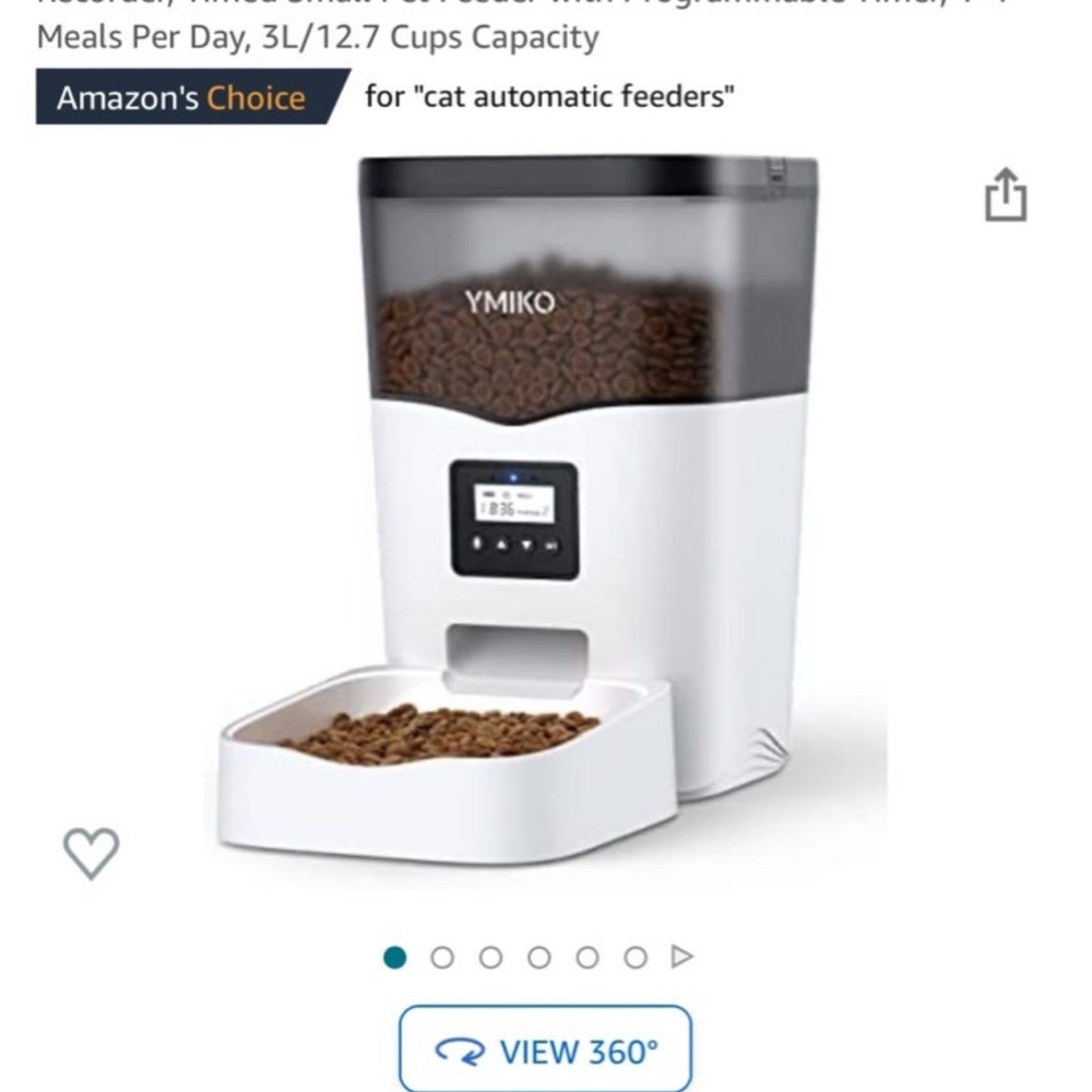 Automatic dog food dispenser like new